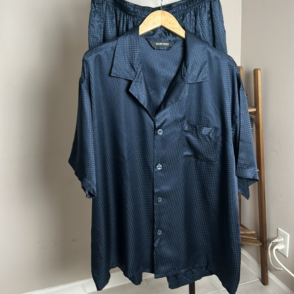 Murano Other - Murano Silk Dark Navy Textured pajama set size large